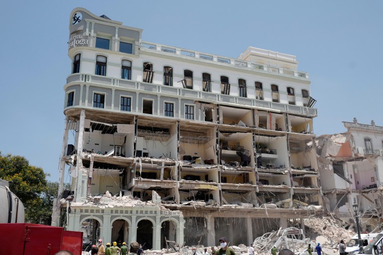 Así quedó el Hotel Saratoga en Cuba tras explosión que deja al menos 18 muertos